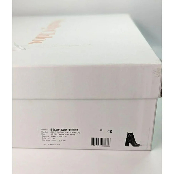 See By Chloe Women's Lyna Ankle Boot Tan Suede Size 40 EU / 10 US (MSRP $525) - Picture 11 of 12